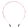 Stunning Petite Leaf Detail Crystal Rhinestone Fashion Bridal Headband (Rose Gold Tone)
