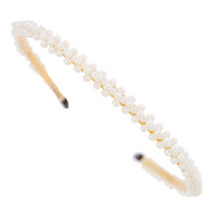 Chic Simulated Pearl Headband (Triple Row Pearl)