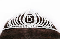 Special 15th Birthday Quinceanera Tiara Crown Headband (Tulip Point)