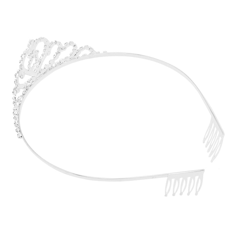 Special 15th Birthday Quinceanera Tiara Crown Headband (Heart)