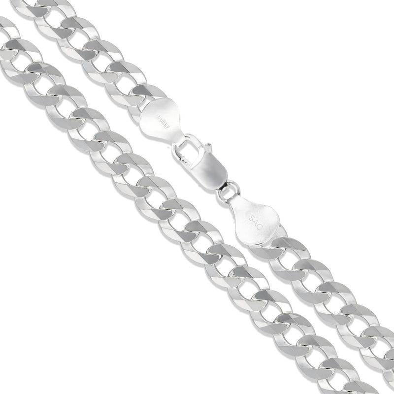 Made In Italy Sterling Silver Curb Chain (18 Inches Necklace)