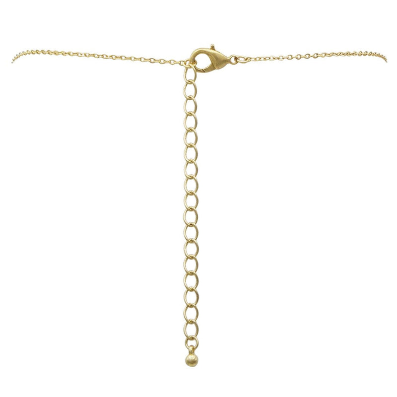 Gold Beaded Fashion Statement Multiple Circle Long Pendant Necklace, 30" with 3" Extender