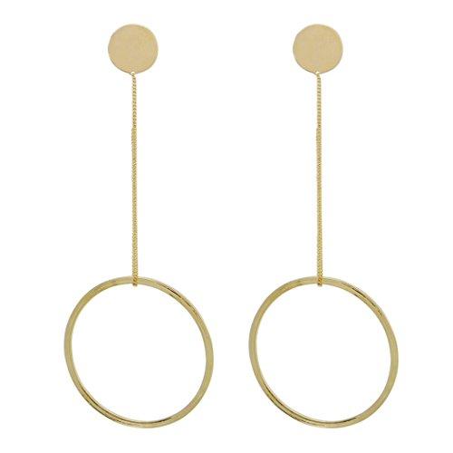 Fashion Geo Circle Hoop Dangle Earrings