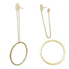 Fashion Geo Circle Hoop Dangle Earrings