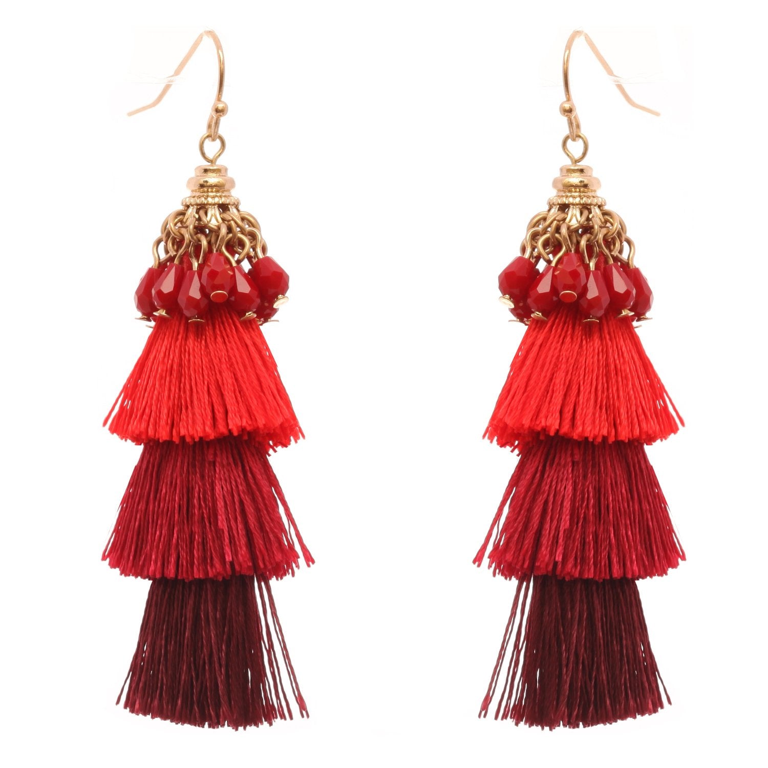 Ombre on sale tassel earrings