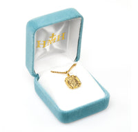 Rosemarie's Religious Gifts 16K Yellow Gold Layered Firefighter Patron St Florian Medal Pendant Necklace, 18"