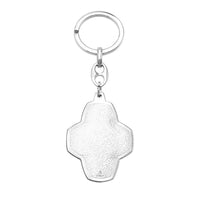 Religious Medal Cross Shaped Saint Christopher Keychain