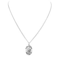 Religious Medal Pendant Necklace 18" (St Therese The Little Flower of Jesus)
