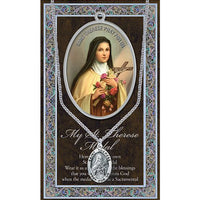 Religious Medal Pendant Necklace 18" (St Therese The Little Flower of Jesus)