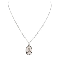 Rosemarie Collections Saint Pendant Necklace and 2 Religious Pocket Tokens (St Dymphna)