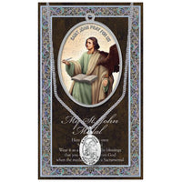 Rosemarie Collections Religious Saint Medal Pendant Necklace 24" (St John)