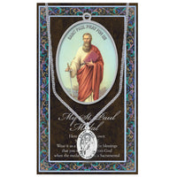 Rosemarie Collections Religious Saint Medal Pendant Necklace 24" (St Paul)