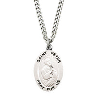 Rosemarie Collections Religious Saint Medal Pendant Necklace (St Peter)