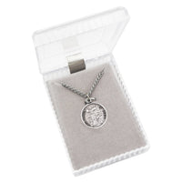 Rosemarie Collections St Francis Religious Medal Pendant Necklace