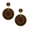 Wood Hoop Statement Earrings