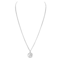 Rosemarie's Religious Gifts Men's Sterling Silver Saint Christopher Protect This Athlete Sports Medal Pendant Necklace Football, 24"