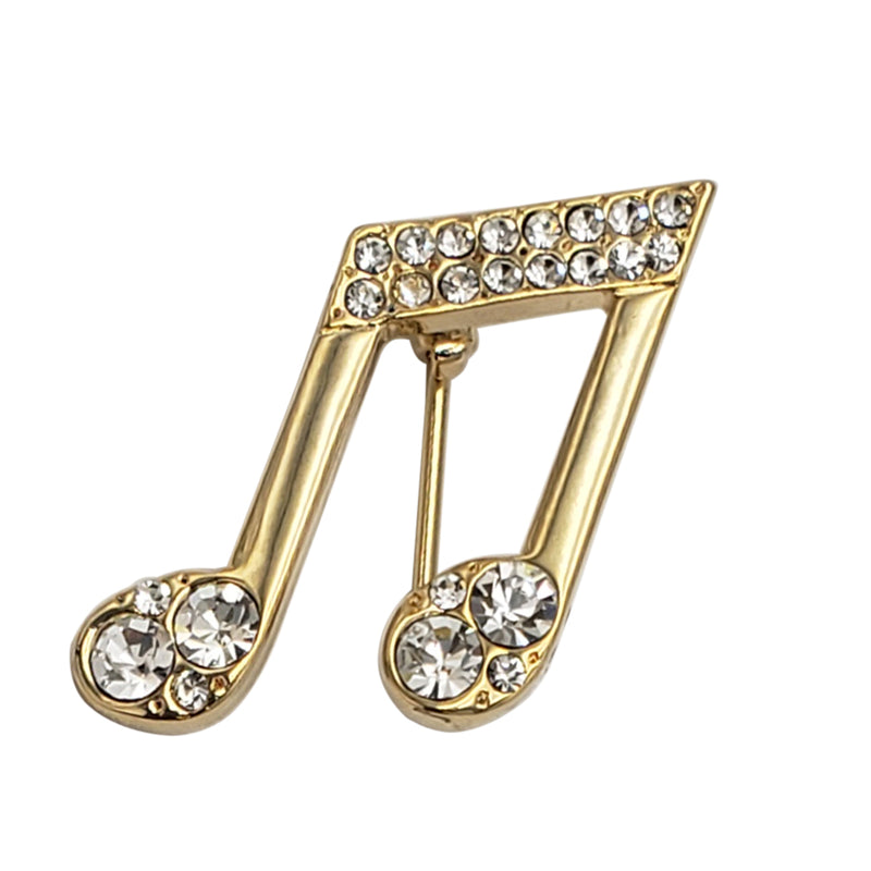 Broche / speld Muzieknoot goudkleur - Broches / Speldjes / Pins - Muziek Cadeau Shop Broche / speld Muzieknoot goudkleur - Broches / Speldjes / Pins - Muziek Cadeau Shop