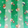 Christmas Holiday Fun Snowman Print Lightweight Fashion Scarf, 60" (Green)