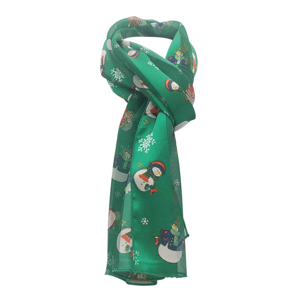 christmas dress scarves LOVARZI Christmas Scarves - Navy Blue Reindeer And Snowflake Knitted Warm Winter Scarf