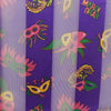 Fabulous Purple Mardi Gras Print Lightweight Fashion Scarf, 60"