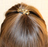 Versatile Stretch Bracelet or Hair Wrap Tie with Curb Link Chain Detail