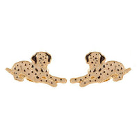 Set of 3 Pairs PAWsome Fashion Stud Earrings Pretty Puppy Dogs (Dachshund, Dalmatian, French Bulldog)