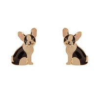 Set of 3 Pairs PAWsome Fashion Stud Earrings Pretty Puppy Dogs (Dachshund, Dalmatian, French Bulldog)