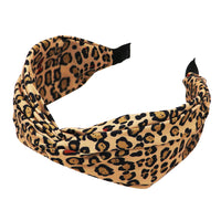 Chic Knotted Fashion Hair Headband (Leopard Spots)