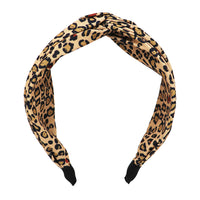Chic Knotted Fashion Hair Headband (Leopard Spots)