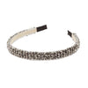 Stunning Beaded Crystal Fashion Hair Headband (Hematite Silver)