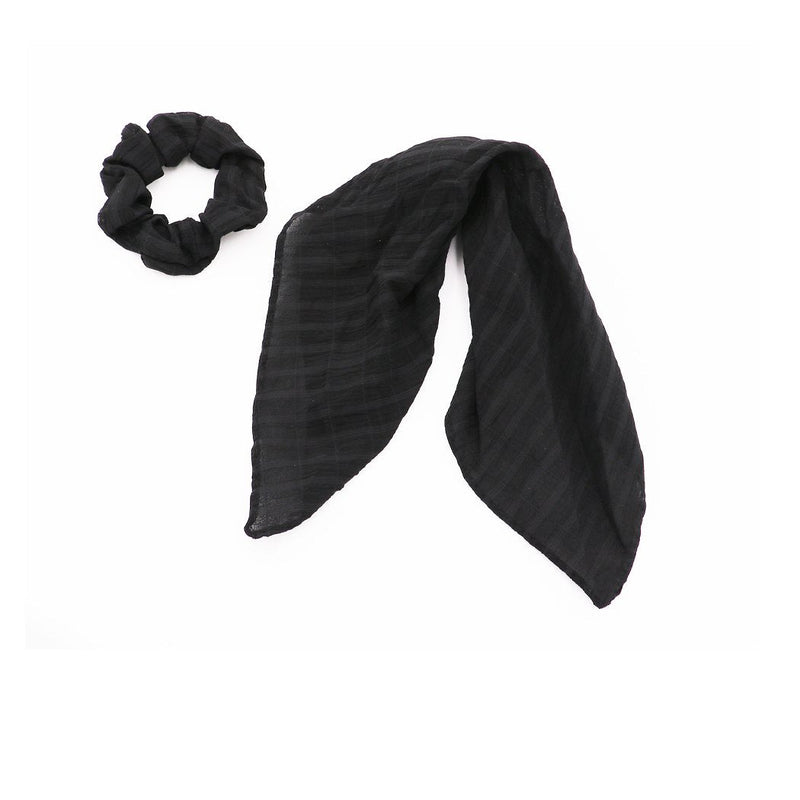 Women's Hair Scarf Scrunchie Ponytail Holder Hair Tie Elastic Band Leopard Prints Set of 2