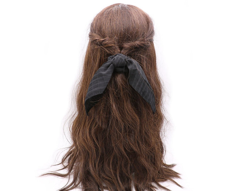 Women's Hair Scarf Scrunchie Ponytail Holder Hair Tie Elastic Band Leopard Prints Set of 2
