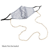 Elegant Gold Tone Designer Oblong Paperclip Links Fashion Eyeglass Chain Reader Strap Face Mask Holder Necklace, 34