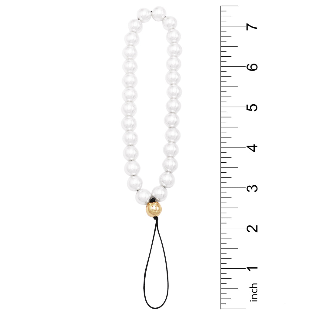 Stunning Detachable Simulated Pearl Bracelet Lanyard Strap