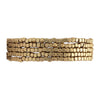 Chic Set Of 5 Seed Bead Nugget Stretch Bracelet, 6.75" (Matte Gold Tone)