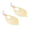 Two Tone Moroccan Filigree Statement Dangle Earrings