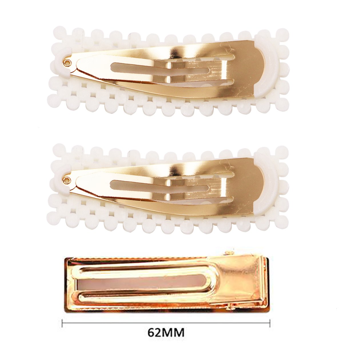 Gold Snap Hair Clips Hair Essentials - 4 cm & 5cm- Pack of 10 – Eliza Henri  Craft Supply