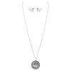 Rosemarie Collections Beautiful Statement Magnetic Horse Medallion Pendant and Earring Set with Free Stainless Steel Chain (Horse)