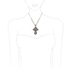 Stunning Vintage Vibes Crystal Rhinestone Christian Passion Cross Pendant Necklace, 18"+3" Extender