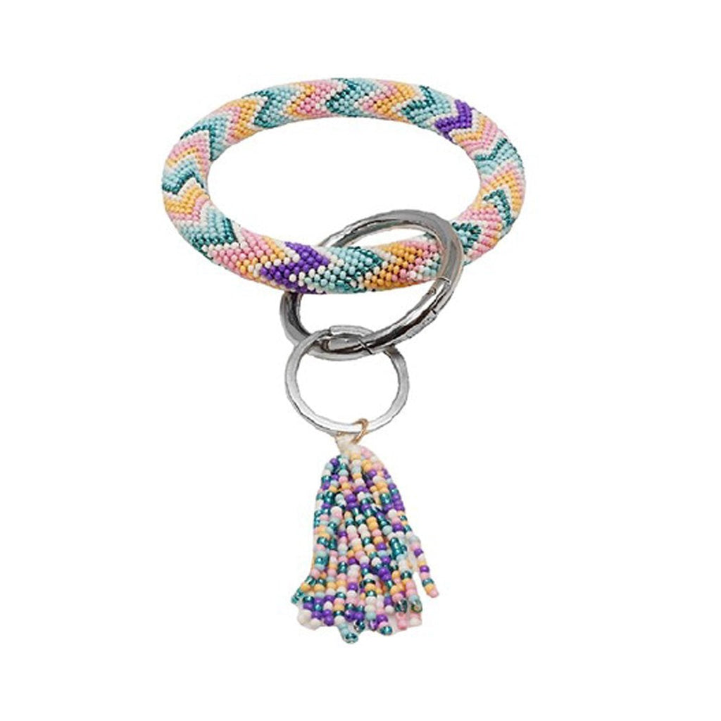 Key Chain Bracelet with Tassel