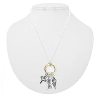 Rosemarie's Religious Gifts Women's Inspirational Changeable Christian Charms Pendant Necklace, 18"+3" Extender (Blessed Angel)