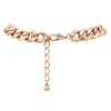 Polished Gold Tone Chunky Curb Chain Statement Necklace, 18"-20" with 2" Extension