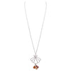 Summer Seashell Long Pendant Necklace With Charms