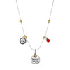 Adorable Best Teacher Charms Pendant Necklace, 18"-24"