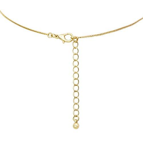 Simple Strand Necklace with Natural Stone Pendant (Rose Quartz)