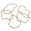 Tri Tone Beaded Stretch Bracelet Set of 5 (Gold/Hematite/Silver Tone)