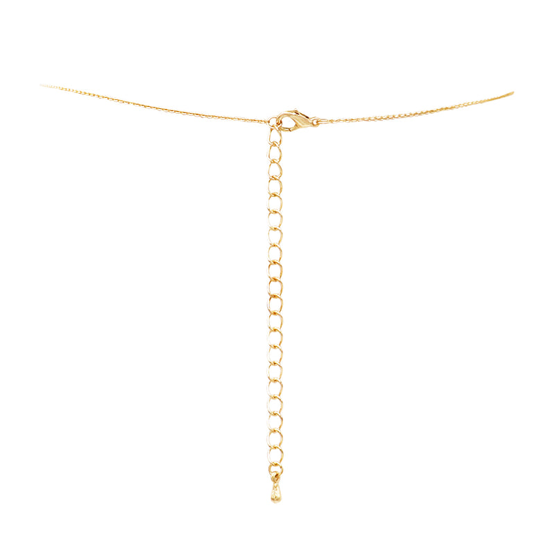 Religious Cross Necklace and Matching Earring Jewelry Gift Set (Gold tone)