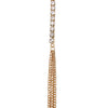 74" Rhinestone Strand Wrap Style Crystal Statement Necklace With Tassels (Clear)