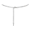 Simply Stunning Crystal Rhinestone Fringe Silver Tone Necklace And Hypoallergenic Post Back Earrings Bridal Set, 13"+5"