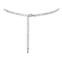 Simply Stunning Crystal Rhinestone Fringe Silver Tone Necklace And Hypoallergenic Post Back Earrings Bridal Set, 13"+5"